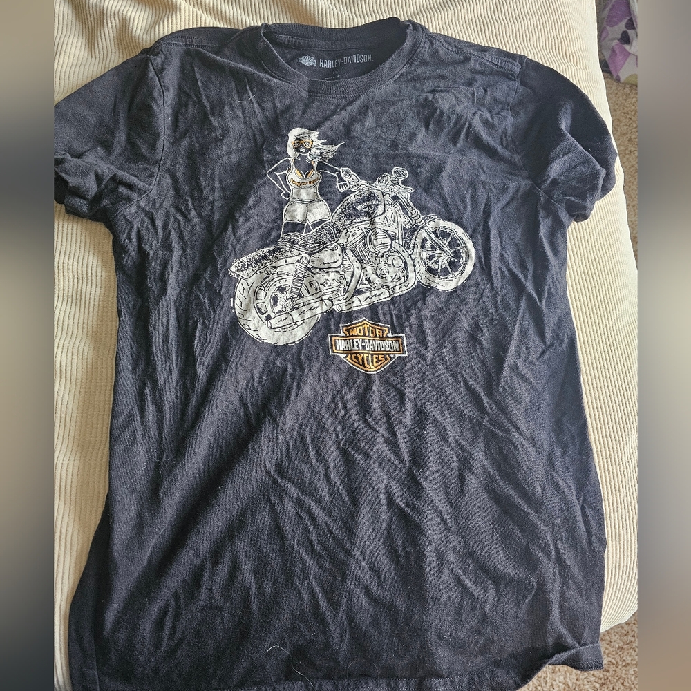 Harley-Davidson Black Graphic T-Shirt for Men
